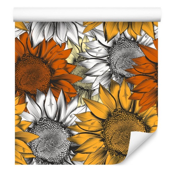 Tapeta Kolorowe Słoneczniki