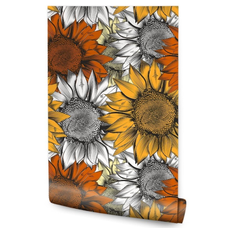 Tapeta Kolorowe Słoneczniki