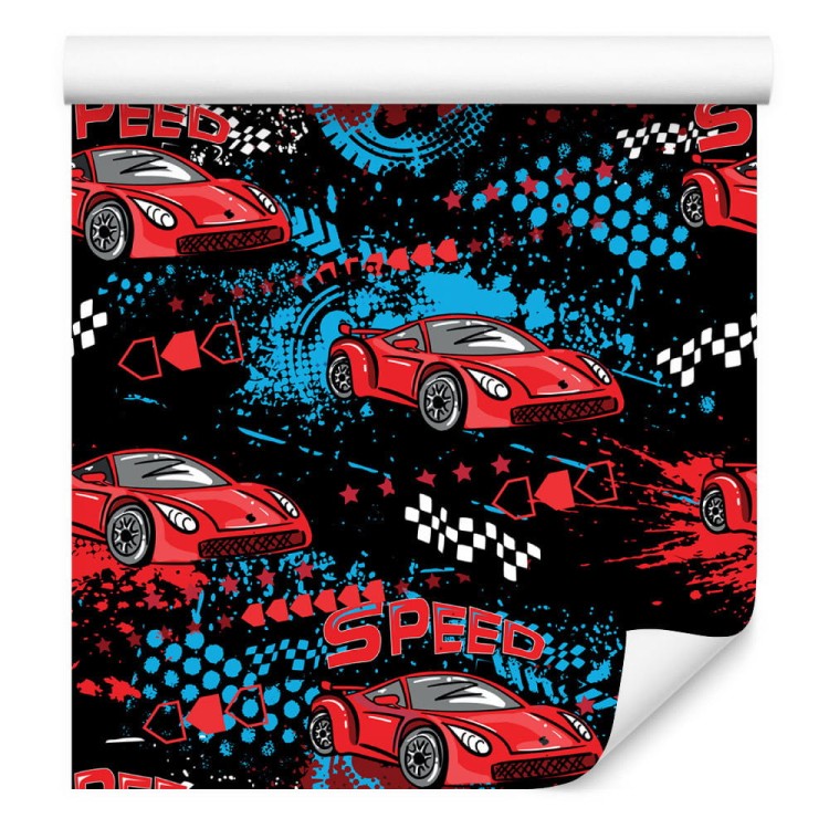 Tapeta Do Pokoju Dziecka Auta Wyścigowe, Samochody