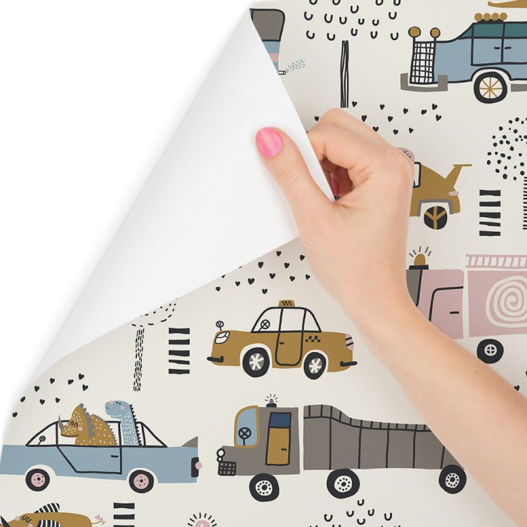 Tapeta Auta, Drzewa, Zwierzęta, Do Pokoju Dziecka