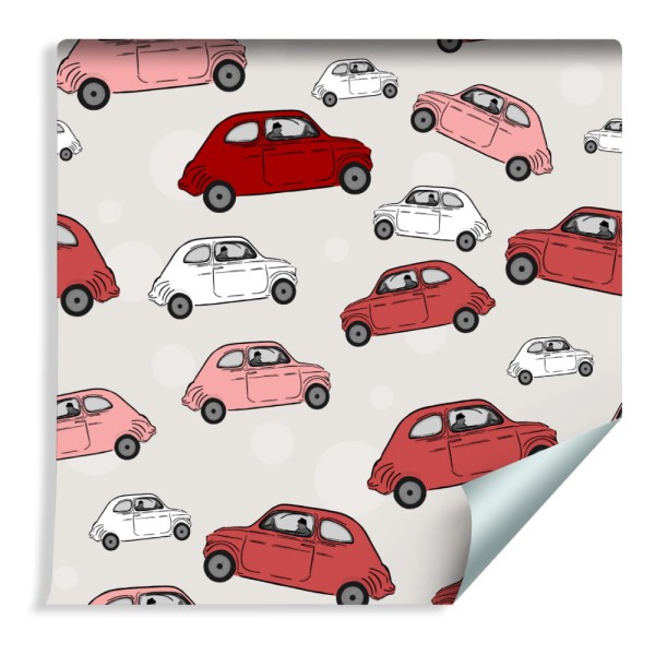 Tapeta Dla Dzieci - Kolorowe Samochody