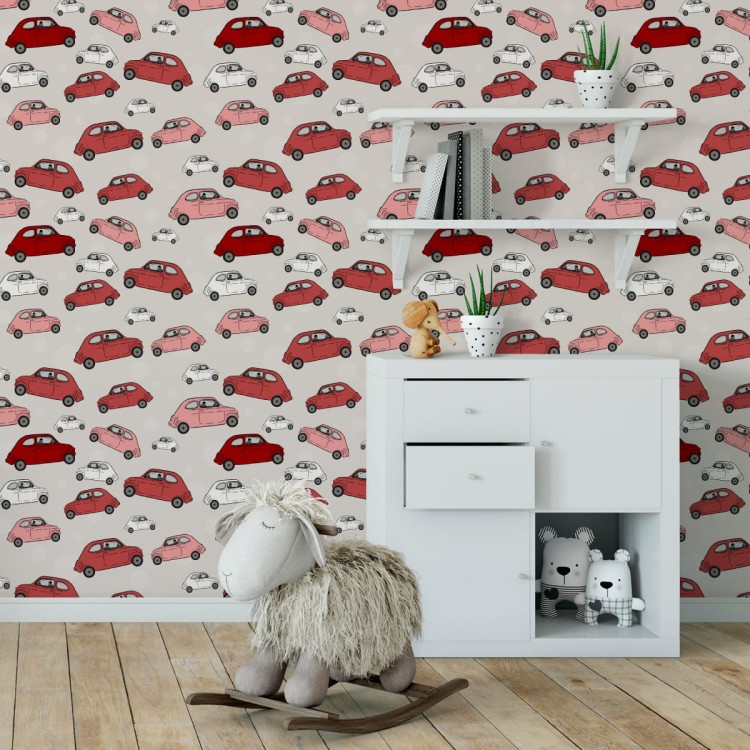 Tapeta Dla Dzieci - Kolorowe Samochody
