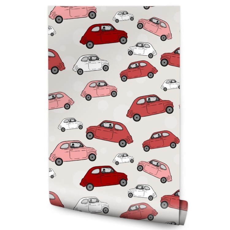 Tapeta Dla Dzieci - Kolorowe Samochody