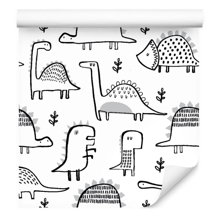 Tapeta Do Pokoju Dziecka, Dinozaury Rośliny Natura