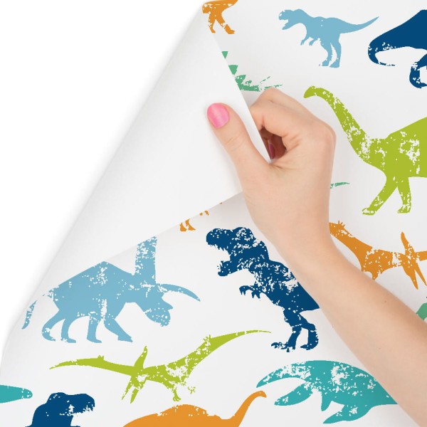 Tapeta Kolorowe Dinozaury, Pokój Dziecięcy