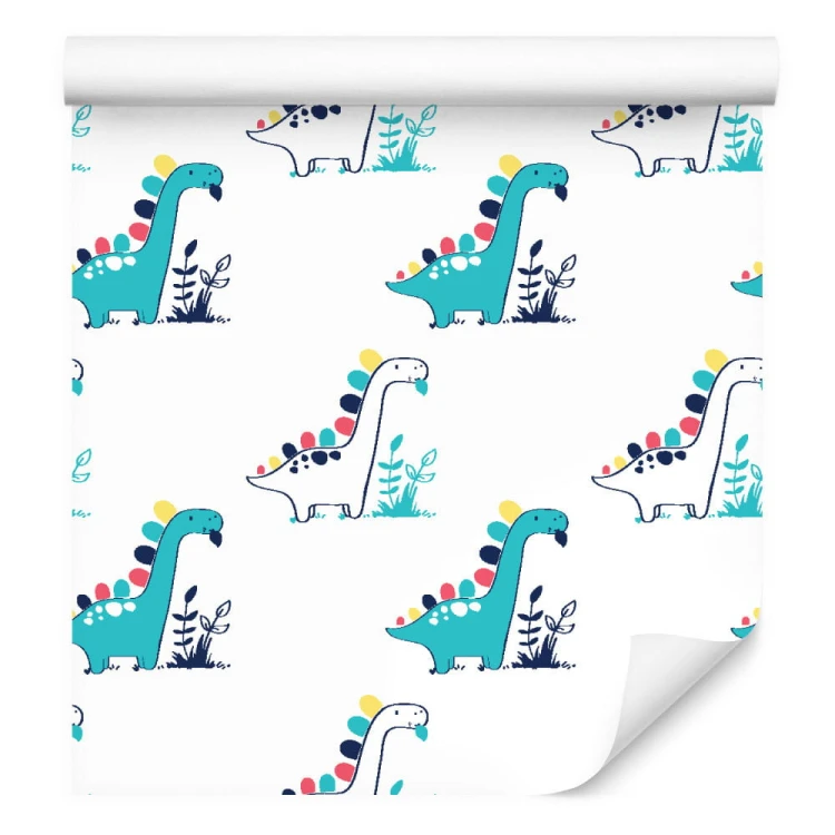 Tapeta Do Pokoju Dziecka, Dinozaury Rośliny Liście