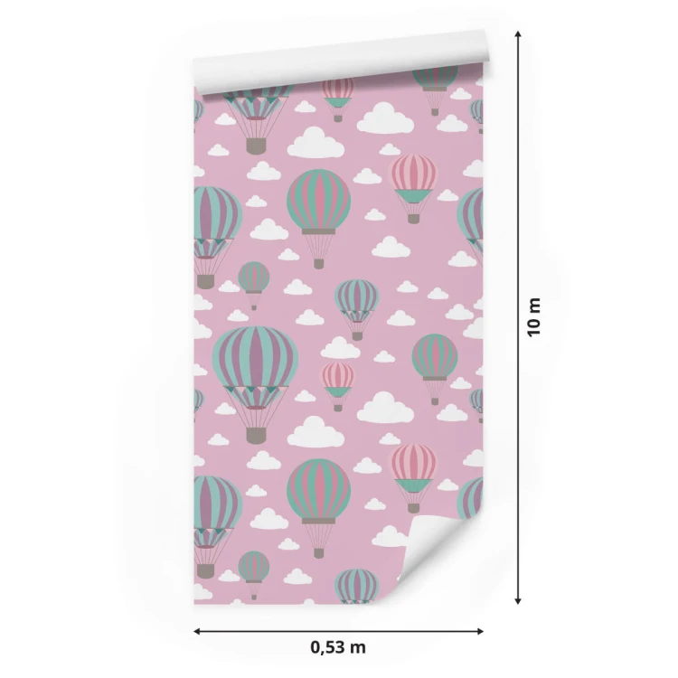 Tapeta Kolorowe Balony W Chmurach