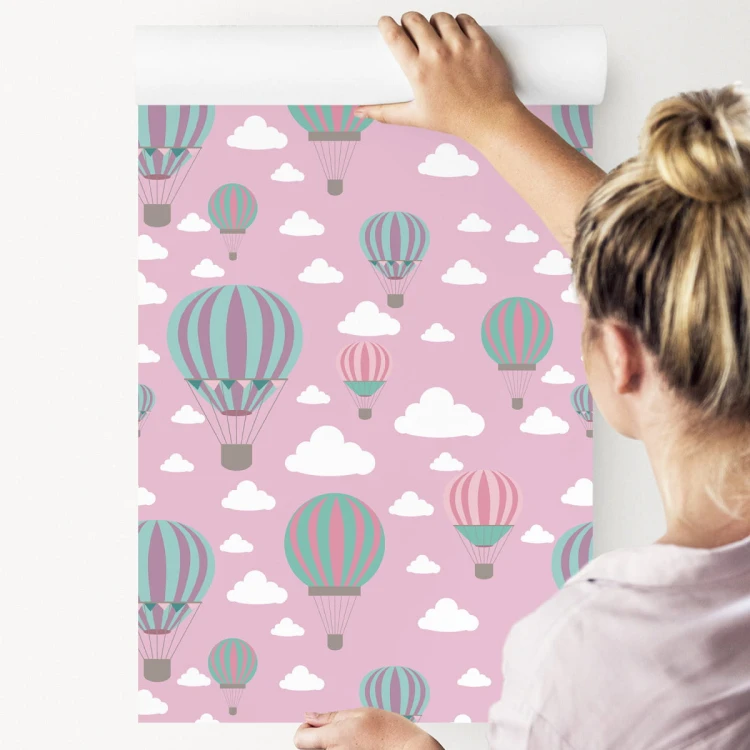 Tapeta Kolorowe Balony W Chmurach