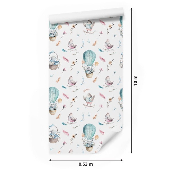 Tapeta Balony I Ptaki Na Niebie