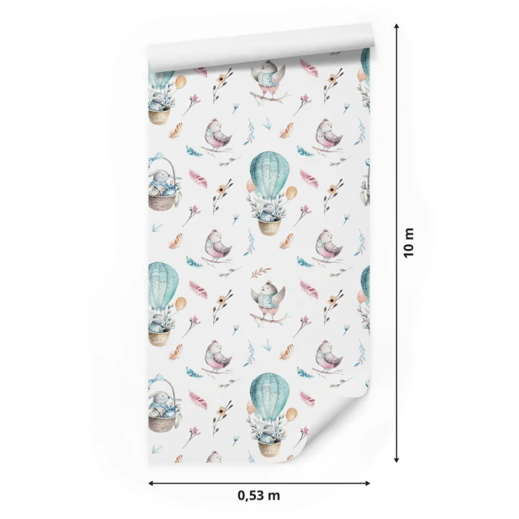 Tapeta Balony I Ptaki Na Niebie