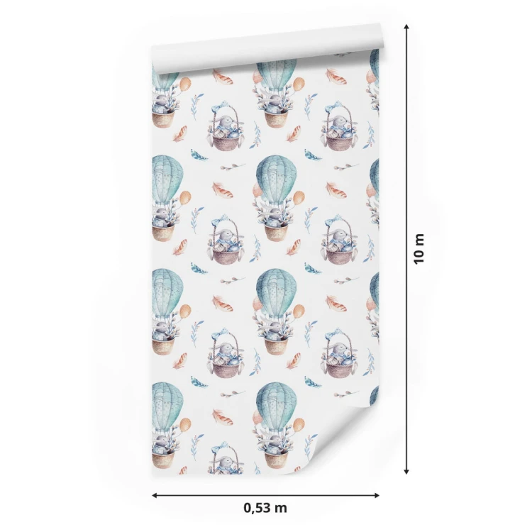 Tapeta Balony Z Roślinami W Tle