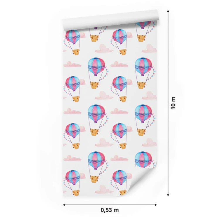 Tapeta Pastelowe Balony Chmurki, Do Pokoju Dziecka