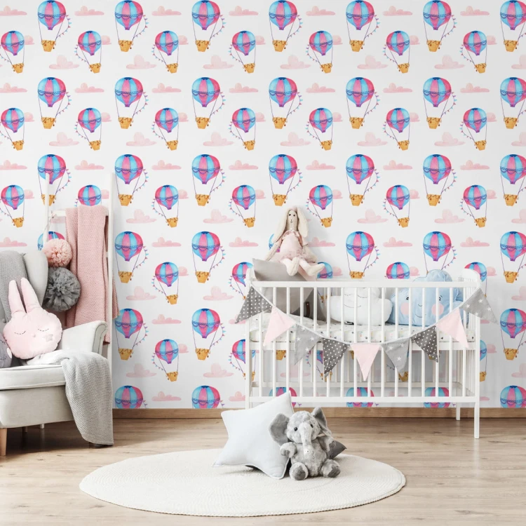 Tapeta Pastelowe Balony Chmurki, Do Pokoju Dziecka