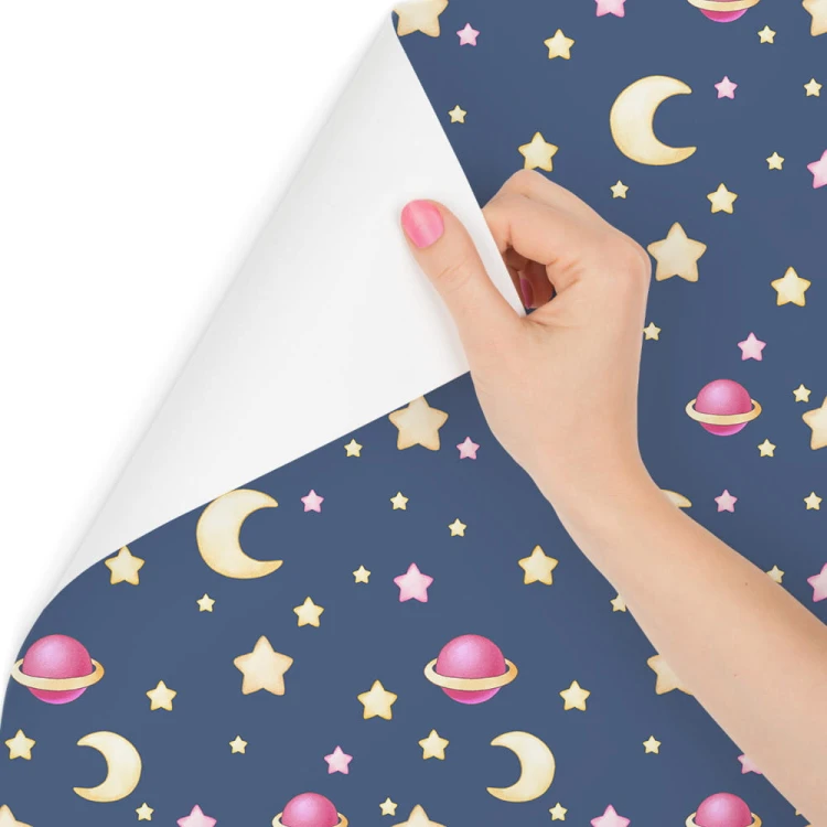 Tapeta Dla Dzieci – Gwiazdki, Księżyce I Planety