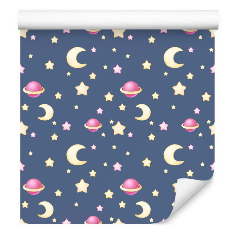 Tapeta Dla Dzieci – Gwiazdki, Księżyce I Planety