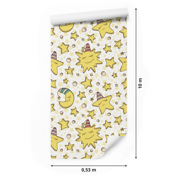 Tapeta Dla Dzieci – Gwiazdki I Księżyce