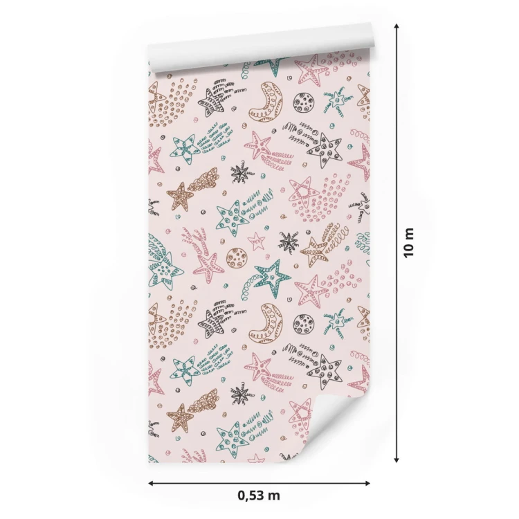 Tapeta Dla Dzieci – Gwiazdki, Księżyce I Planety