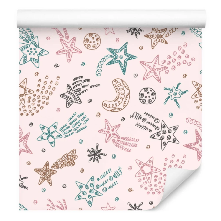 Tapeta Dla Dzieci – Gwiazdki, Księżyce I Planety