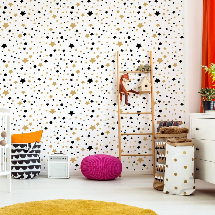 Tapeta Dla Dzieci – Gwiazdki I Kółka