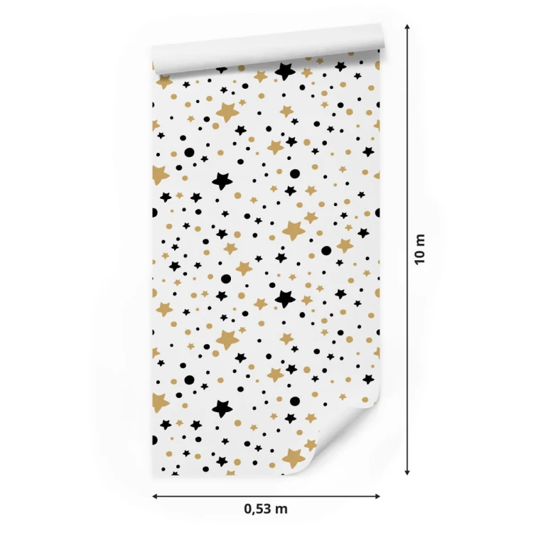 Tapeta Dla Dzieci – Gwiazdki I Kółka