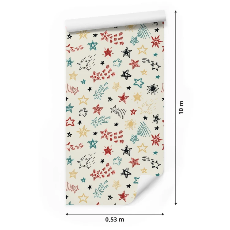 Tapeta Dla Dzieci – Kolorowe Gwiazdki