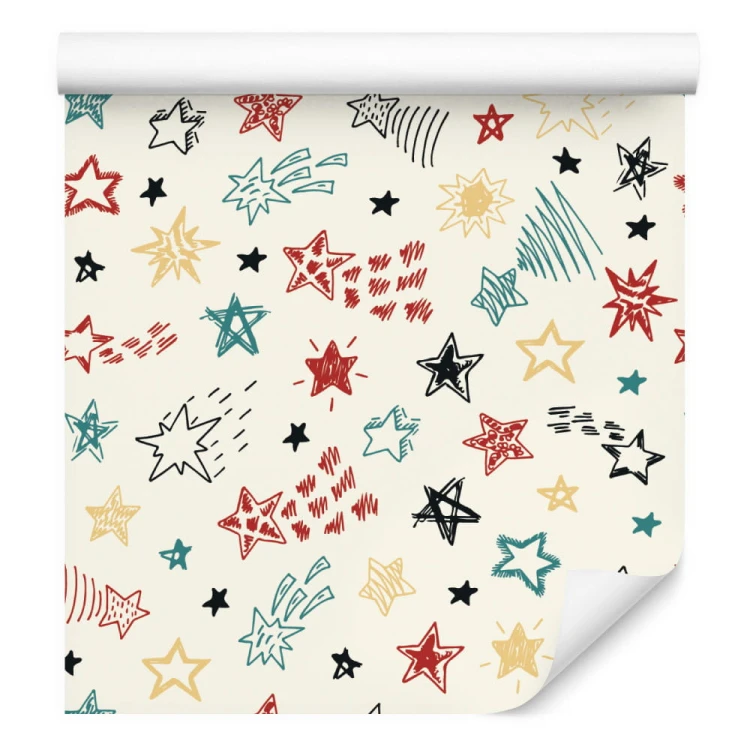 Tapeta Dla Dzieci – Kolorowe Gwiazdki