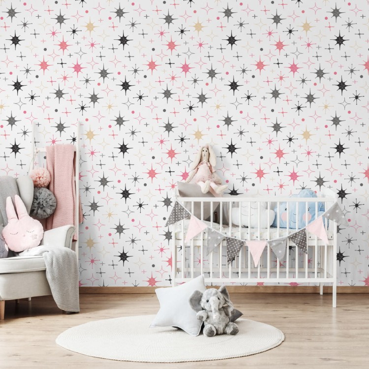 Tapeta Dla Dzieci – Kolorowe Gwiazdki