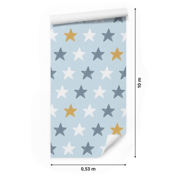 Tapeta Dla Dzieci – Kolorowe Gwiazdki