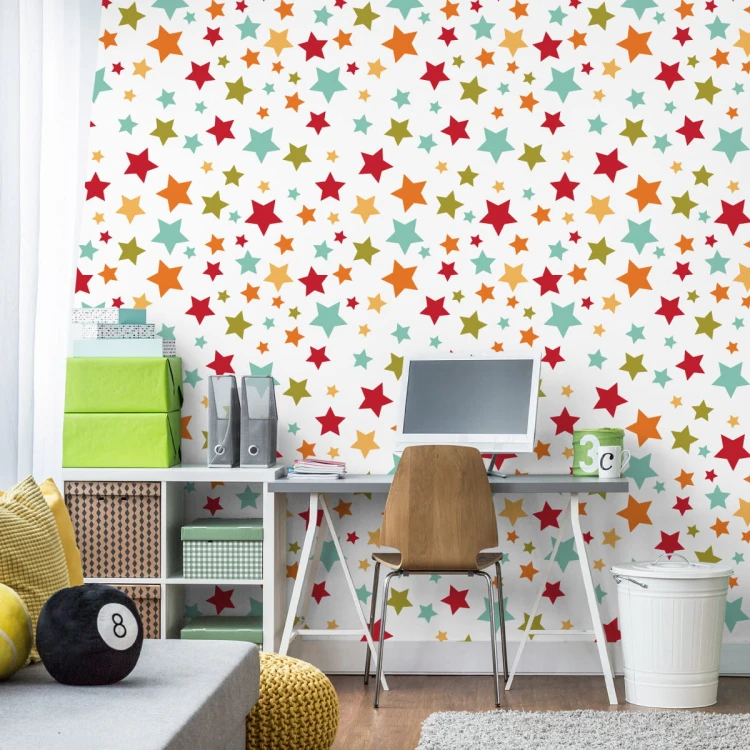 Tapeta Dla Dzieci – Kolorowe Gwiazdki