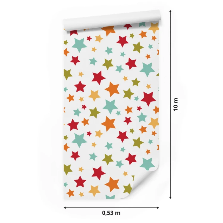 Tapeta Dla Dzieci – Kolorowe Gwiazdki