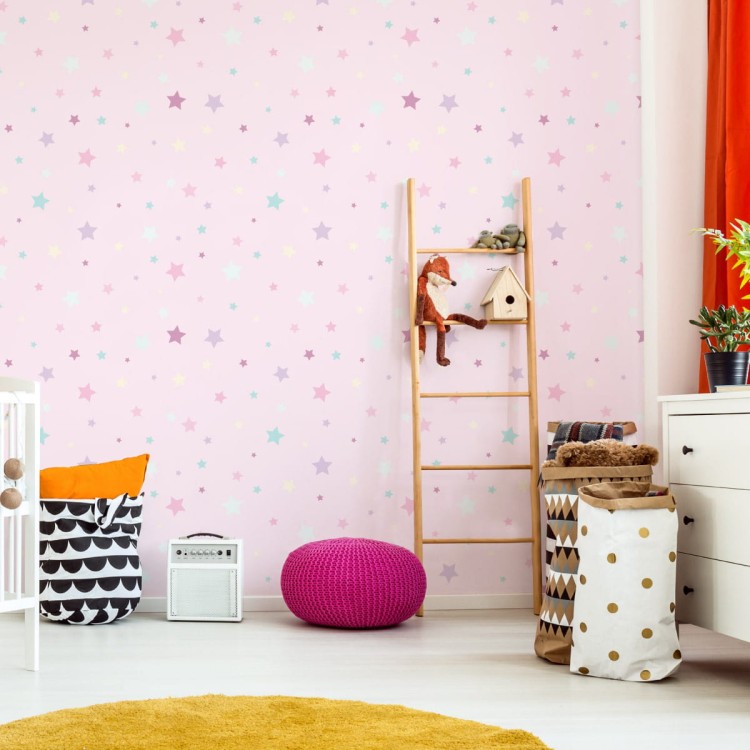 Tapeta Dla Dzieci – Kolorowe Gwiazdki