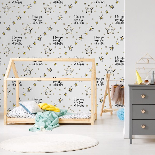 Tapeta Dla Dzieci – Piękne Gwiazdki