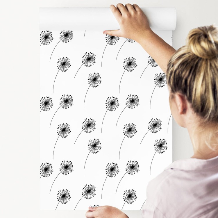 Tapeta Minimalistyczne Rysowane Dmuchawce