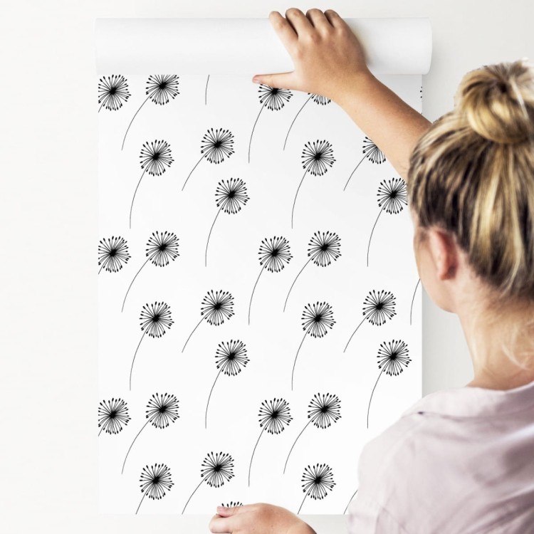 Tapeta Minimalistyczne Rysowane Dmuchawce