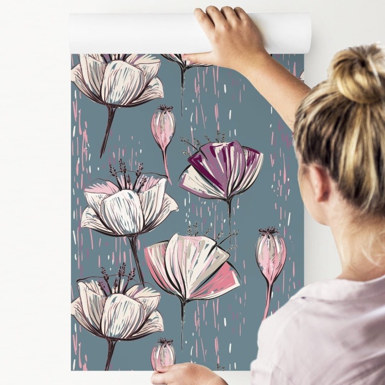 Tapeta Malowane Tulipany