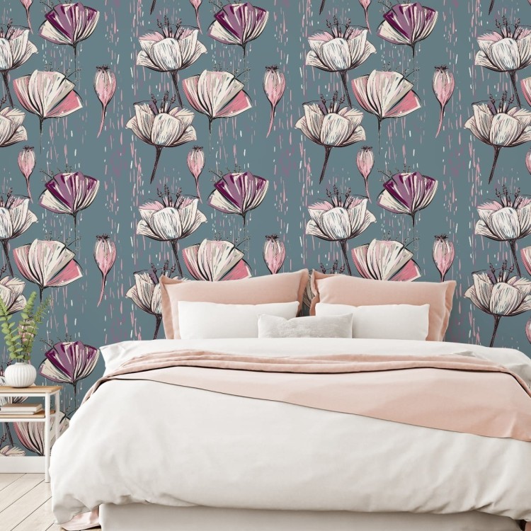 Tapeta Malowane Tulipany