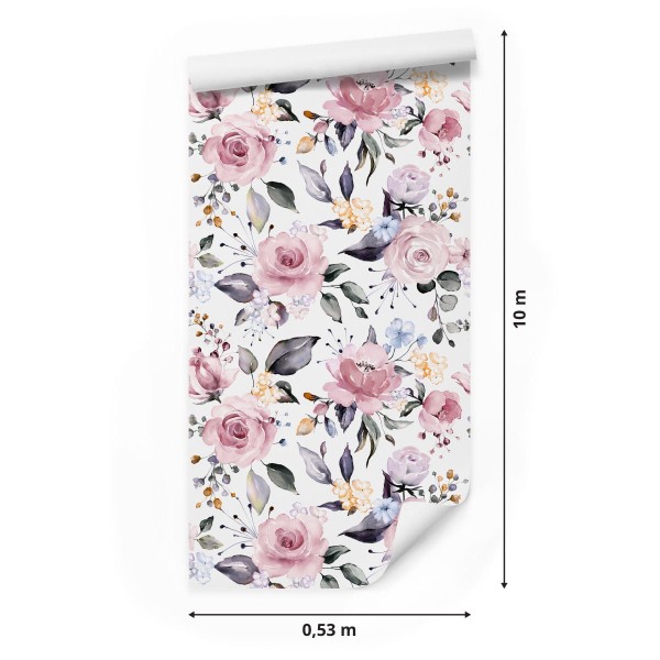 Tapeta Kolorowe Róże Natura