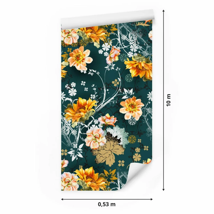 Tapeta Kwiaty W Stylu Vintage