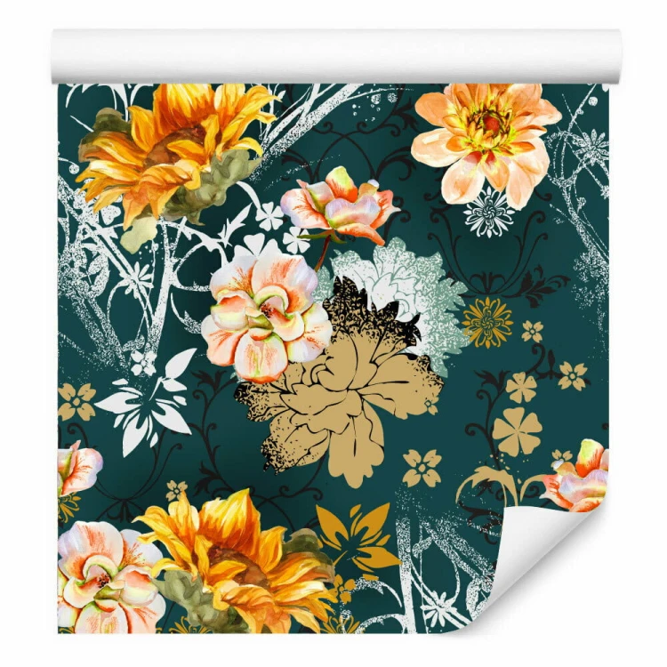 Tapeta Kwiaty W Stylu Vintage