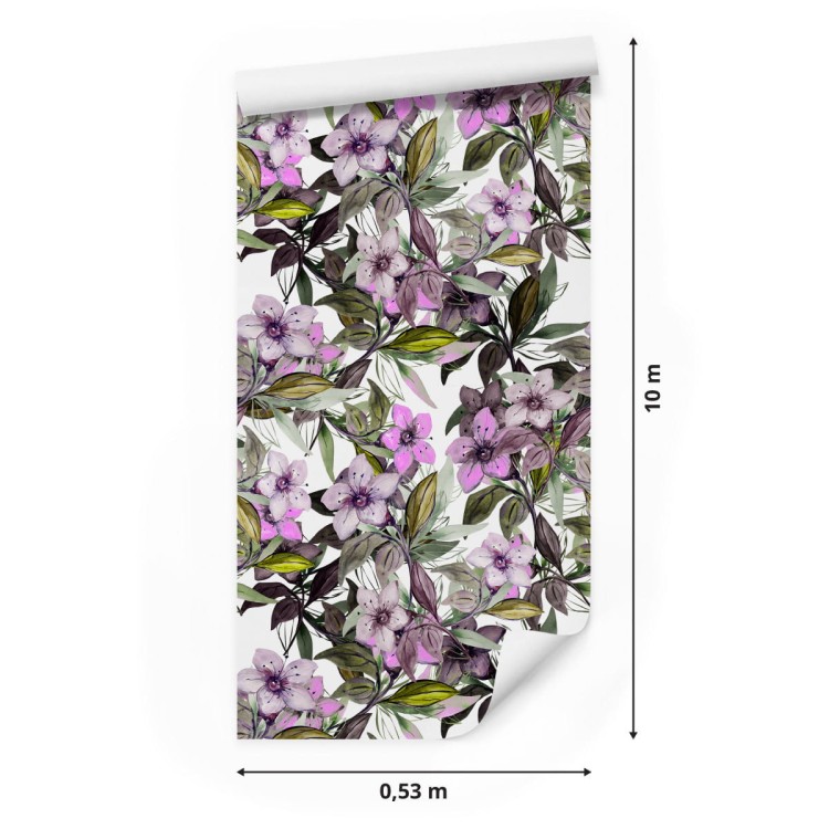 Tapeta Kwiaty Akwarela