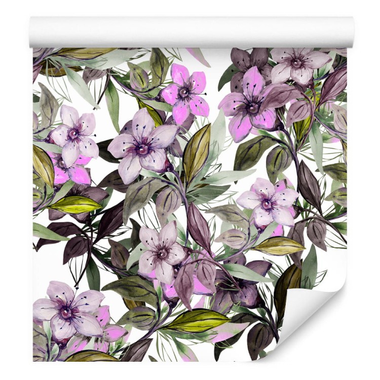 Tapeta Kwiaty Akwarela