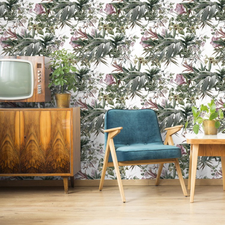 Tapeta Kwiaty Akwarela