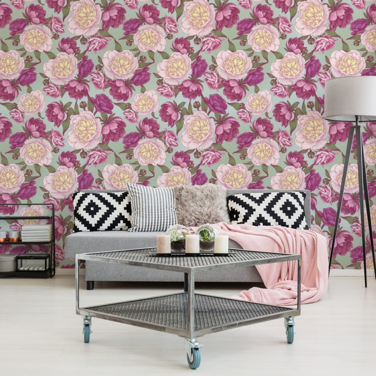 Tapeta Piękne Piwonie W Odcieniach Różu