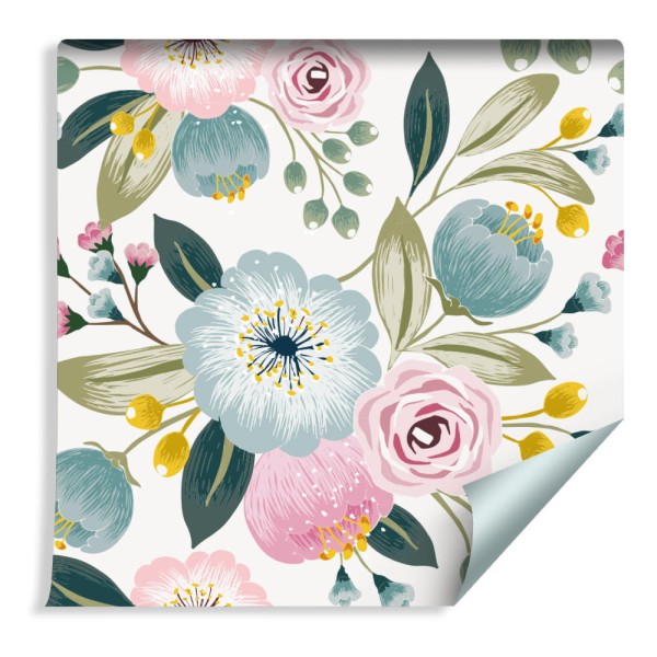 Tapeta Kolorowe Wiosenne Kwiaty