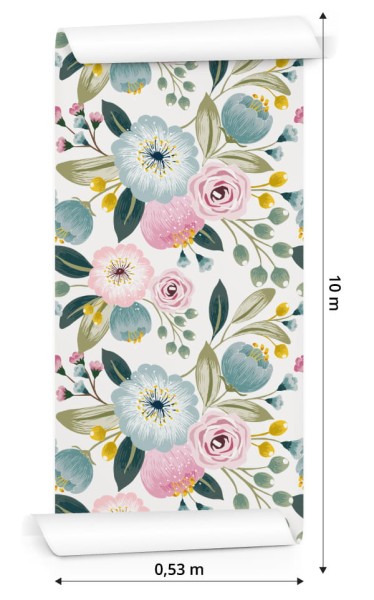 Tapeta Kolorowe Wiosenne Kwiaty