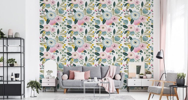 Tapeta Kolorowe Wiosenne Kwiaty