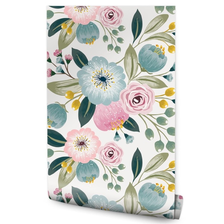 Tapeta Kolorowe Wiosenne Kwiaty