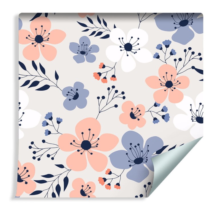 Tapeta Kolorowe Wiosenne Kwiaty