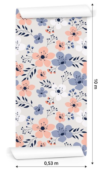 Tapeta Kolorowe Wiosenne Kwiaty