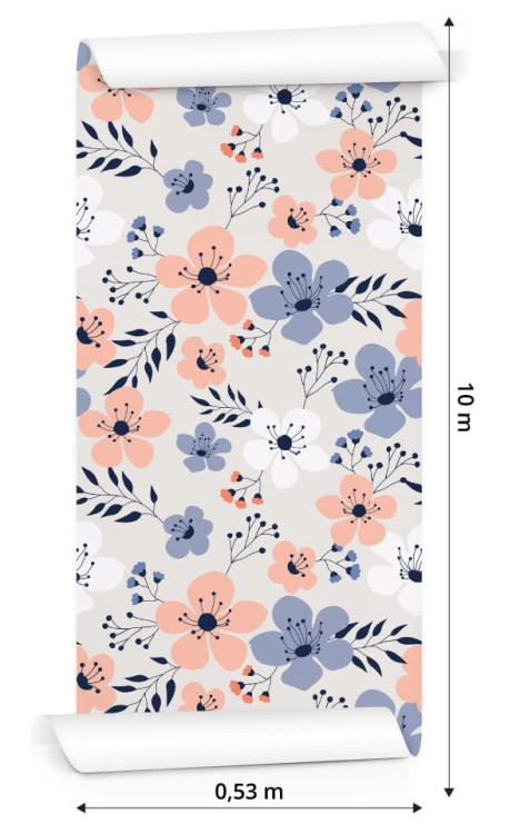 Tapeta Kolorowe Wiosenne Kwiaty